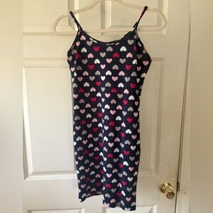 Heart Patterned Slip Dress